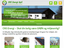 Tablet Screenshot of cns-energi.dk